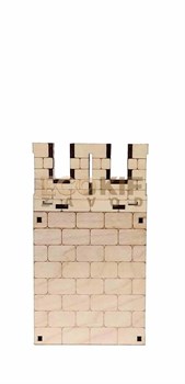 Модель для сборки - Узкая замковая стена вариант №2 - фото 4517